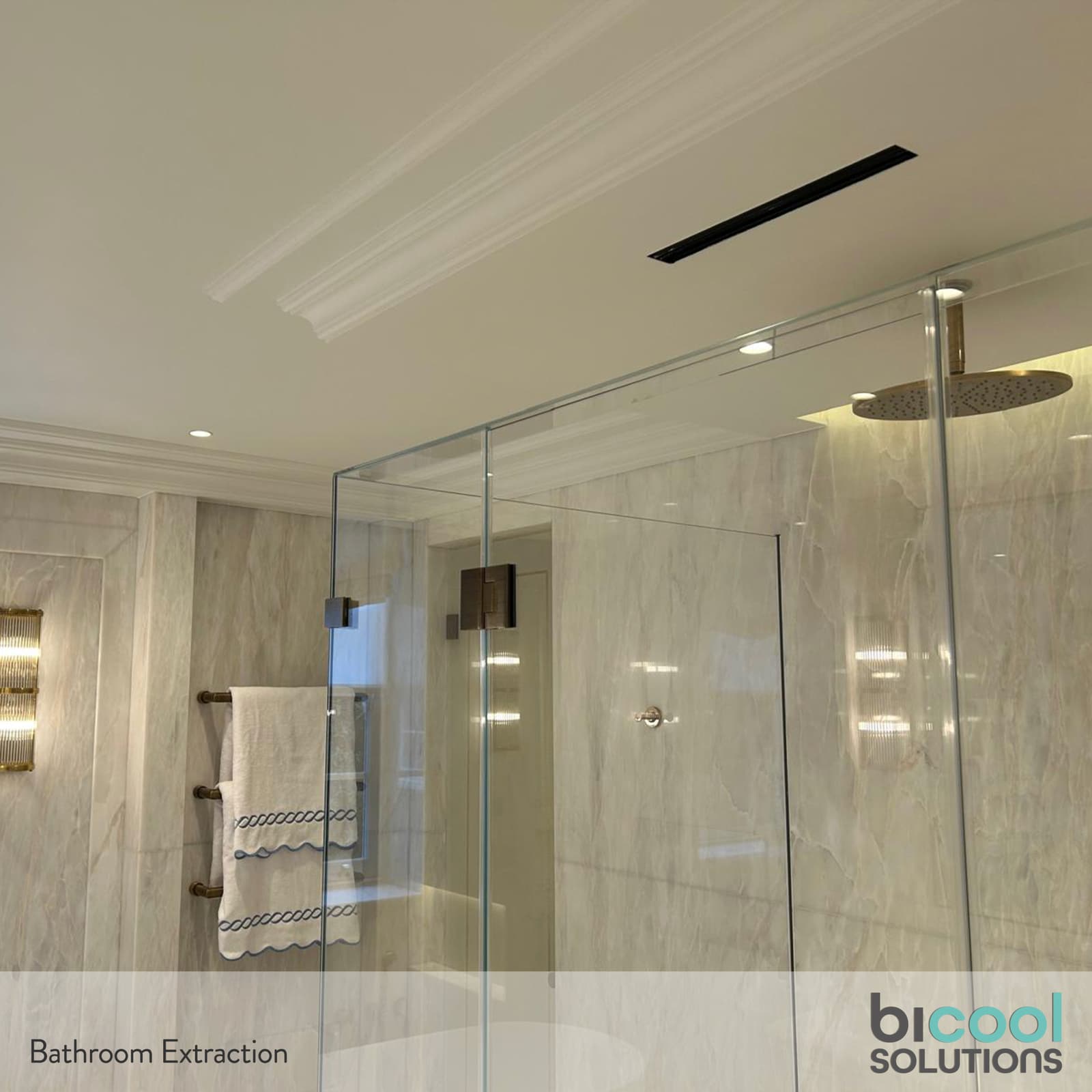 Bathroom extraction installation