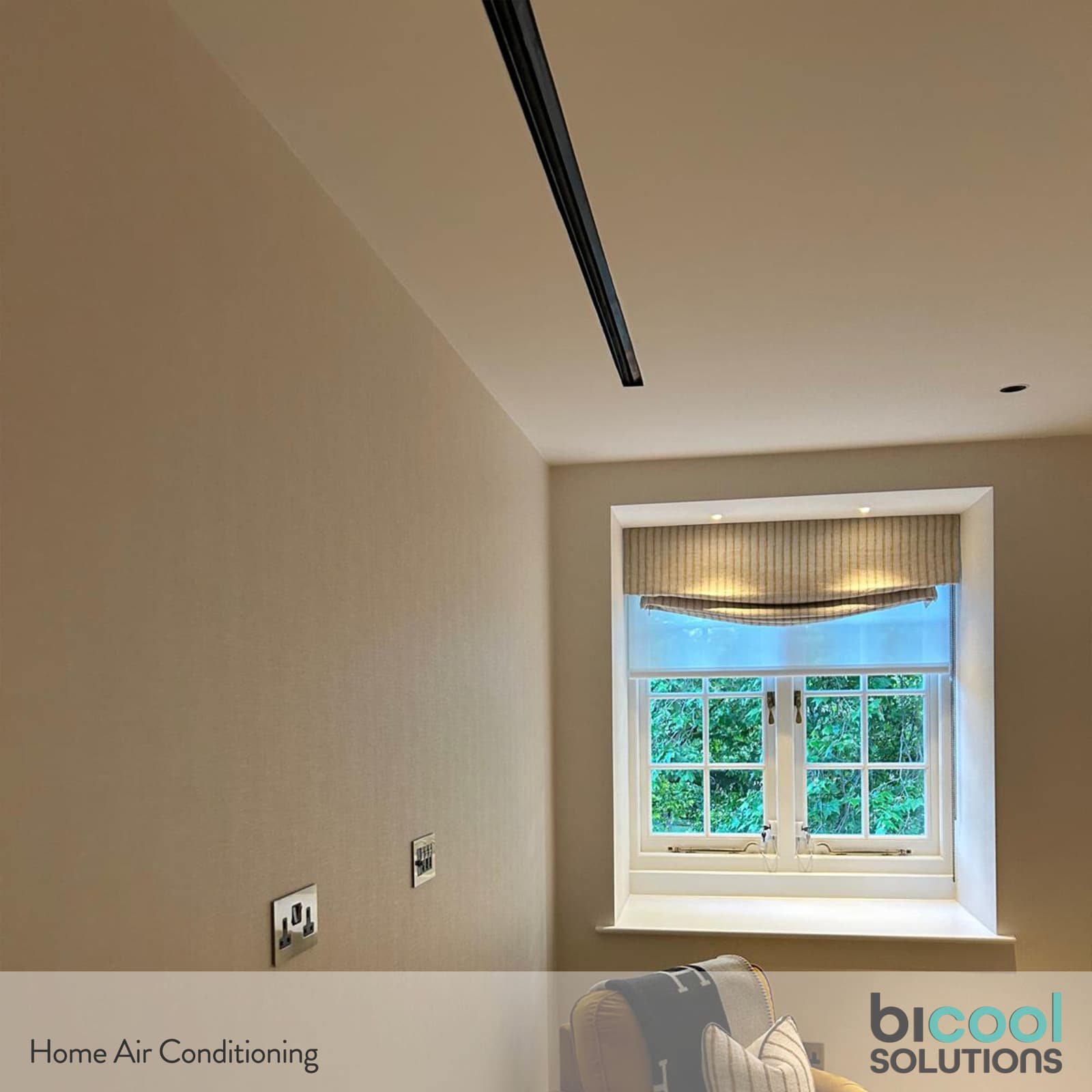 Quiet home air conditioning