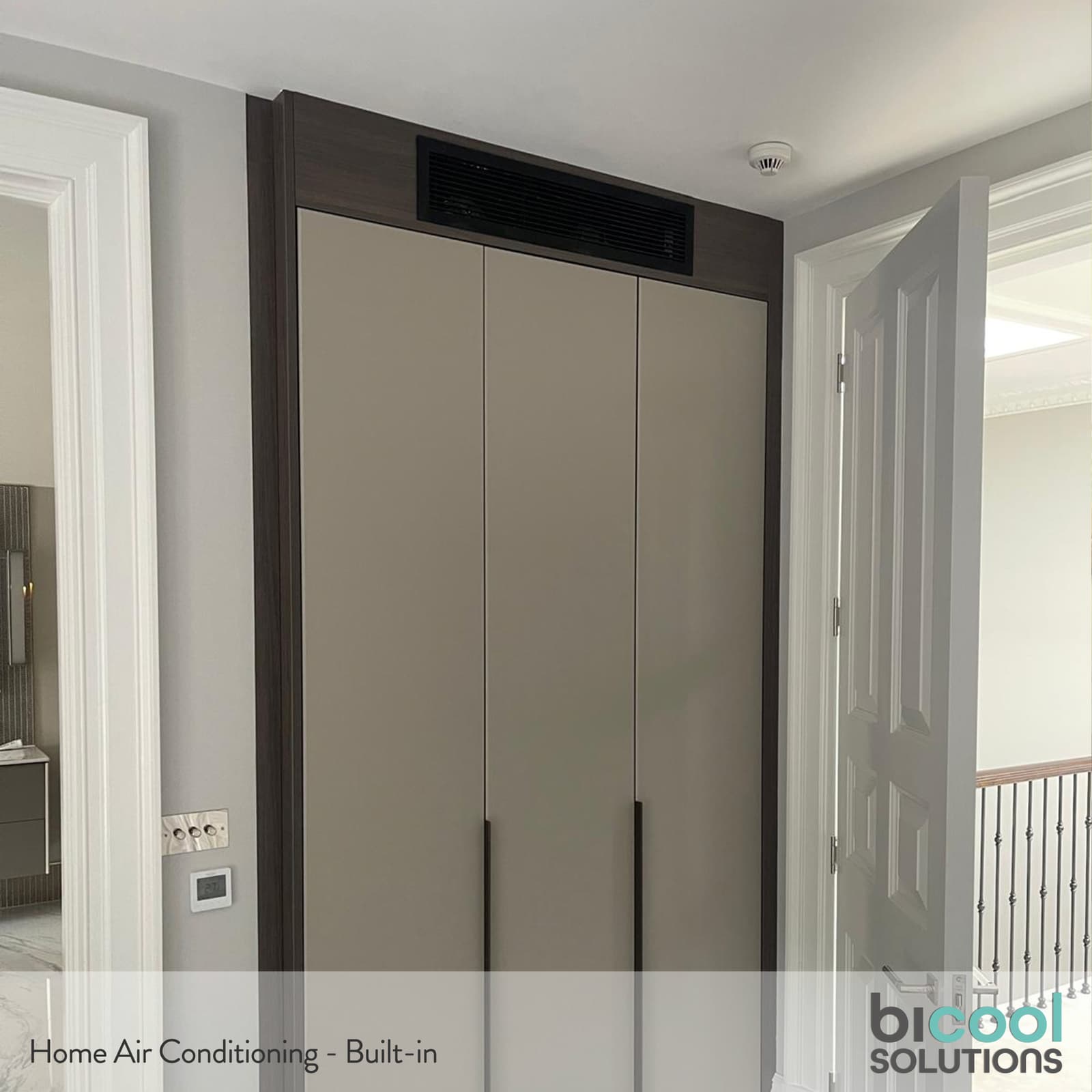 Home Air conditioning built into wardrobe