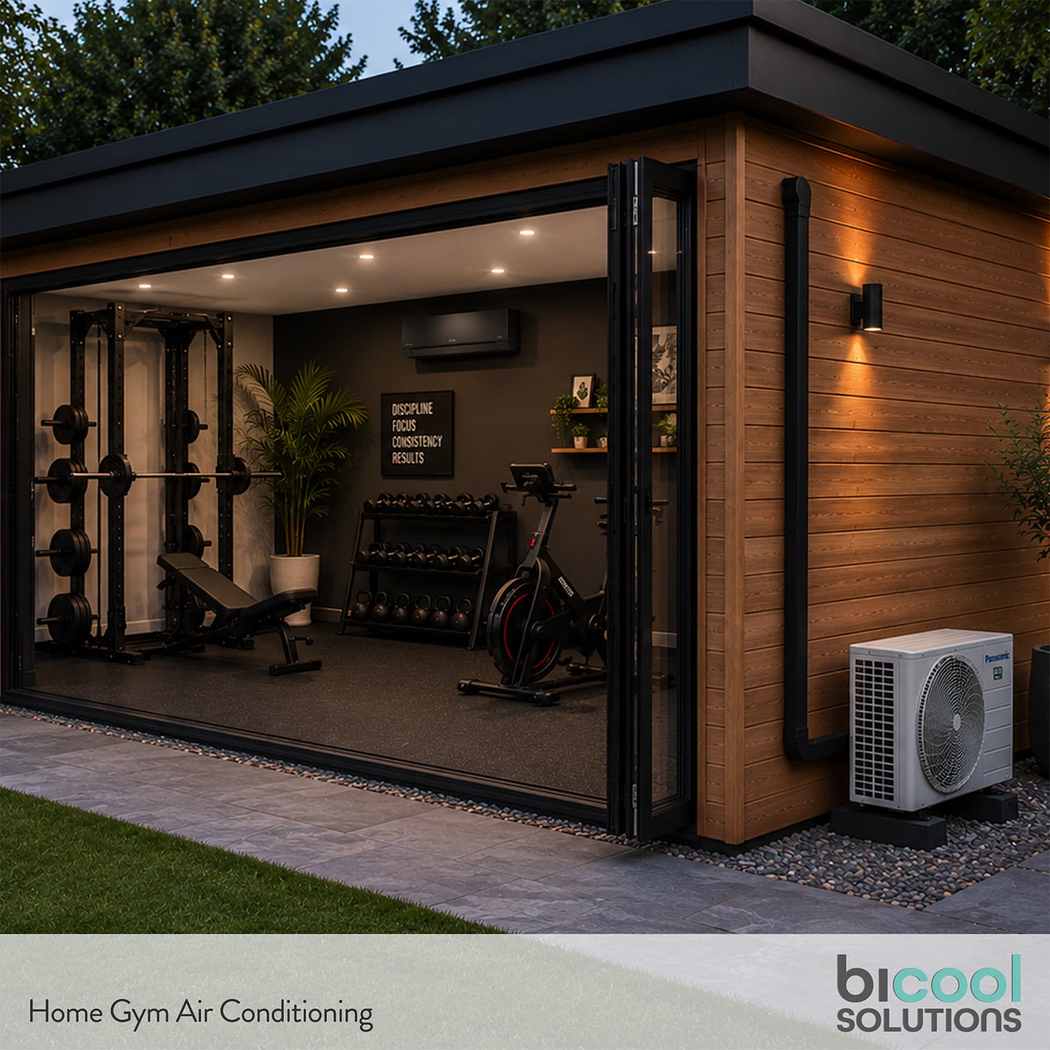 GARDEN ROOM HOME GYM AC INSTALLATION